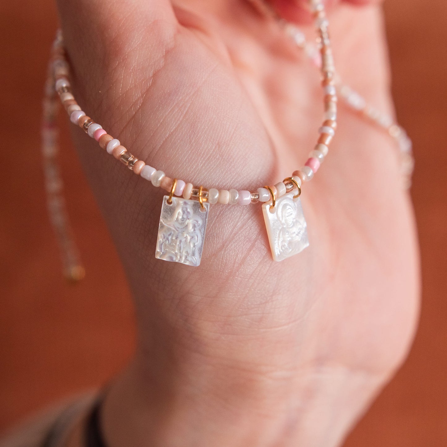 Collar Escapulario Virgen del Carmen